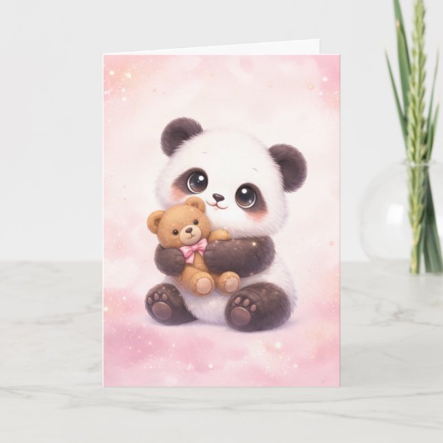 Kawaii Animal Love Card (Front)