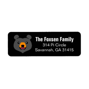 Kawaii Animal Lover Cartoon Black Bear