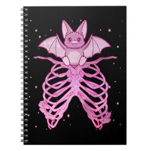 Kawaii Anime Animal Pastel Goth Bat Notebook
