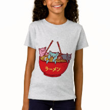 Kawaii Anime Cat Funny Adorable Japanese Ramen