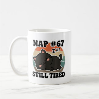 Kawaii Anime Cat NAP 67 Quote 6 7 Meme Graphic Tee Coffee Mug