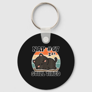 Kawaii Anime Cat Nap 67 Quote 6 7 Meme Graphic Tee Key Ring