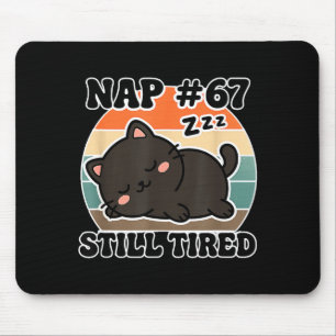 Kawaii Anime Cat Nap 67 Quote 6 7 Meme Graphic Tee Mouse Mat