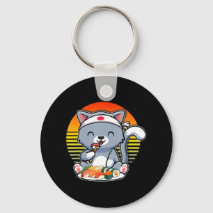 Kawaii Anime Cat Otaku Japanese Sushi Gift Girls K Key Ring