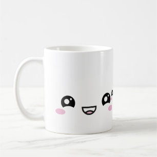 Kawaii Anime Faces Mug – Cute & Expressive Charact