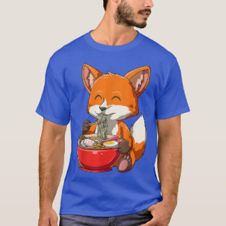 Kawaii Anime Fox Ramen Noodles Lover Kawaii Japane T-Shirt