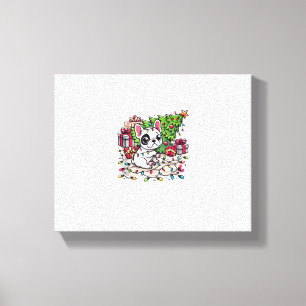 Kawaii Anime Frenchie Christmas Funny Dog Canvas Print