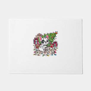 Kawaii Anime Frenchie Christmas Funny Dog Doormat