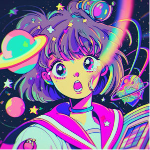 Kawaii Anime Girl Cutout Standing Photo Sculpture