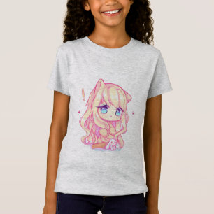 kawaii,anime,girl,just,who,loves,sketching, T-Shirt