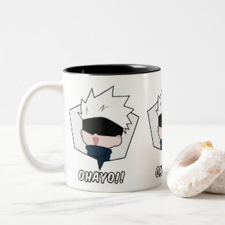 Kawaii Anime Meme Two-Tone Coffee Mug