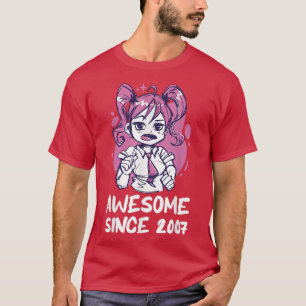 Kawaii Anime Merch 15 Birthday Girl 15 Years Old B T-Shirt