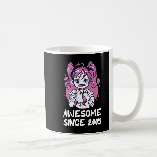 Kawaii Anime Merch th Birthday Girl  Years Old Bor Coffee Mug (Right)