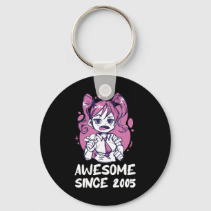 Kawaii Anime Merch th Birthday Girl  Years Old Bor Key Ring