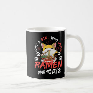 Kawaii Anime Ramen Cat Japanese Food Girls Officia Coffee Mug