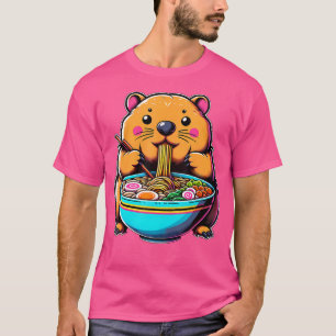 Kawaii Anime Wombat Ramen T-Shirt