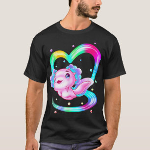 Kawaii Aolotl Lover Meican Walking Fish Amphibian  T-Shirt