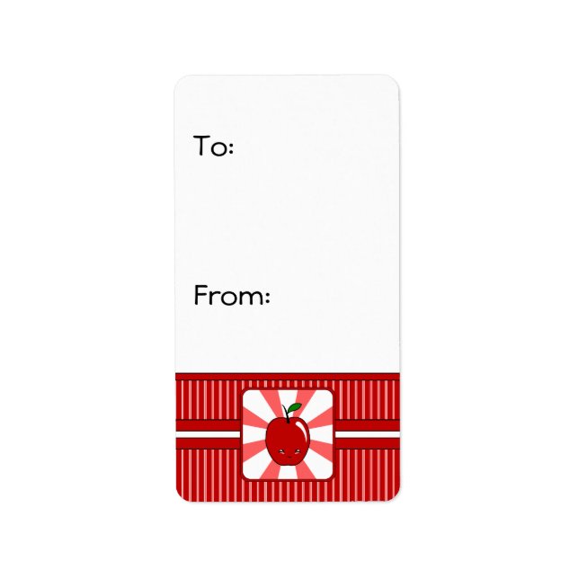 Kawaii Apple (Boy) Label (Front)