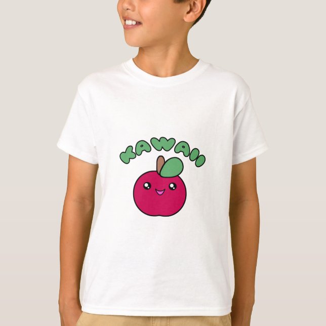 Kawaii Apple T-Shirt (Front)