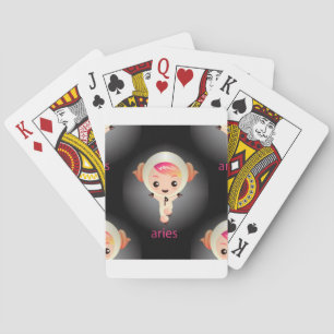 kawaii aries playing cards
