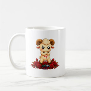 Kawaii Aries Zodiac Neos Coffee Mug