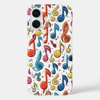 Kawaii Art Musical Notes Abstract