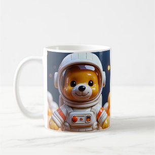Kawaii Astronaut Teddy Bear Coffee Mug