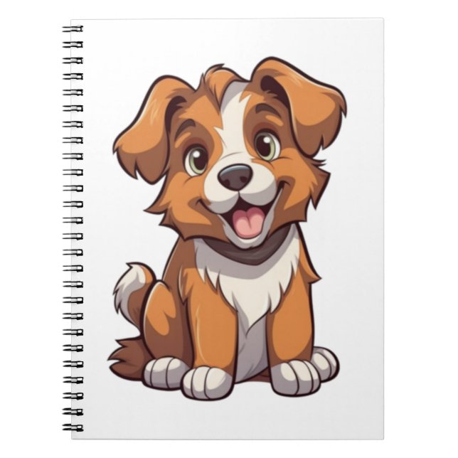Kawaii Australian Shepherd Puppy   Notebook (Front)
