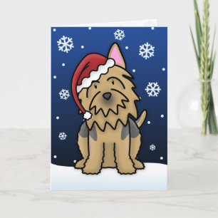 Kawaii Australian Terrier Christmas Card