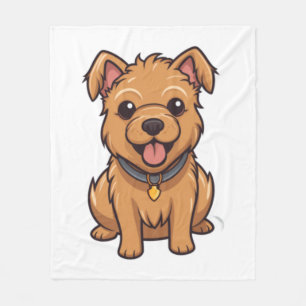 Kawaii Australian Terrier Puppy   Fleece Blanket