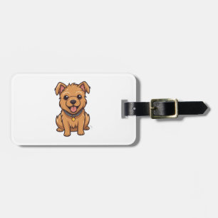 Kawaii Australian Terrier Puppy Luggage Tag