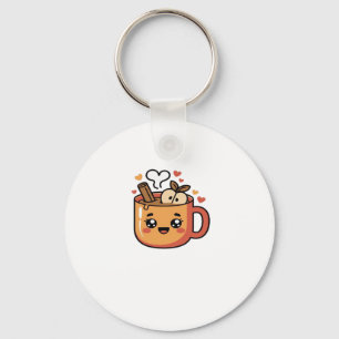kawaii autumn tea Classic T-Shirt Key Ring