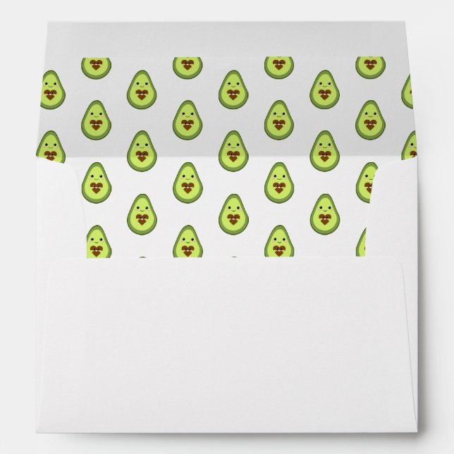 Kawaii avocado Holy Guacamole Baby shower fiesta  Envelope (Back (Bottom))