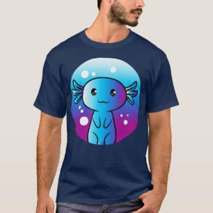 Kawaii Axolotl Cute Pink Salamander Axolotl Lover T-Shirt