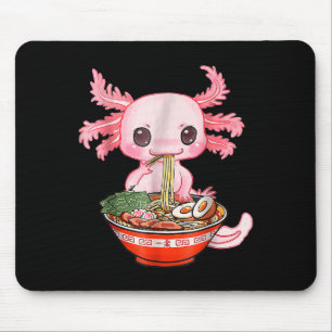 Kawaii Axolotl Ramen Food Japanese Funny Graphic A Mouse Mat