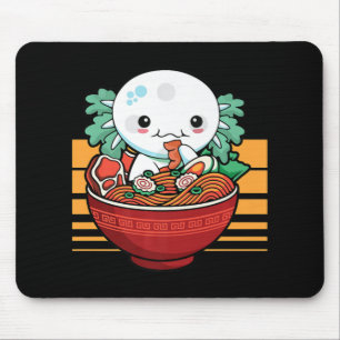 Kawaii Axolotl Ramen Japanese Anime Gift Kids Girl Mouse Mat