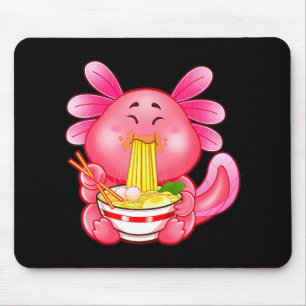 Kawaii Axolotl Ramen Noodles Japanese Anime Otaku  Mouse Mat