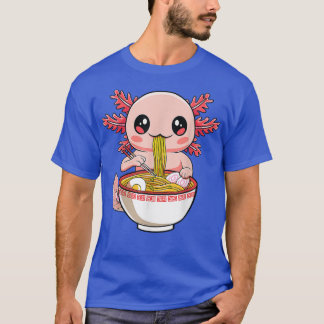 Kawaii Axolotl Ramen Noodles Japanese Anime Otaku  T-Shirt