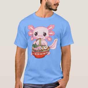 Kawaii Axolotl Ramen Noodles Japanese Anime Otaku T-Shirt