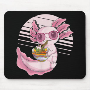 Kawaii Axolotl Ramen Noodles Japanese Food Anime G Mouse Mat