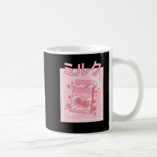 Kawaii Axolotl Strawberry Milk Shake Carton Japane Coffee Mug