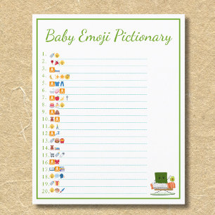 Kawaii Baby Shower: Sushi Baby Emoji Pictionary  Flyer