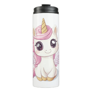 Kawaii Baby Unicorn (1) Thermal Tumbler