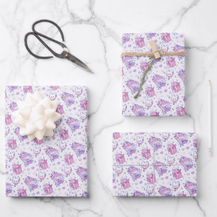 Kawaii Bakery & Milk Pattern Wrapping Paper Sheet