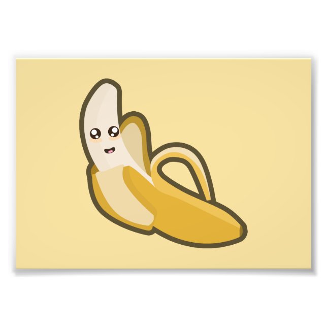 Kawaii Banana Photo Print (Front)