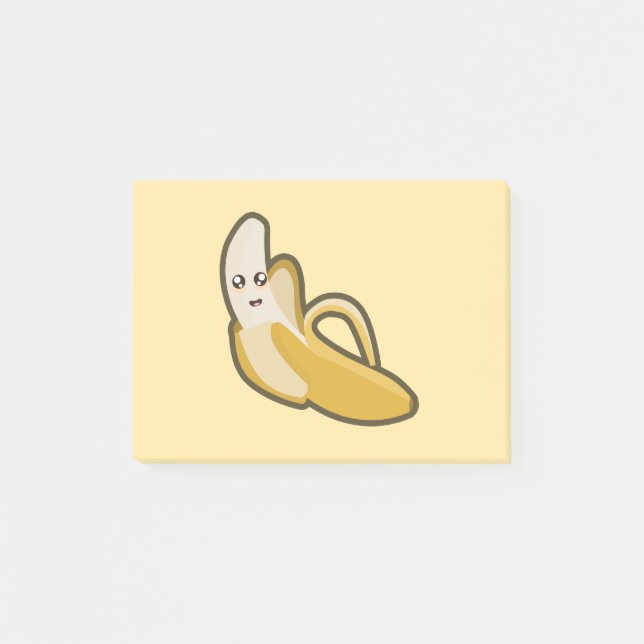 Kawaii Banana Post-it Notes (Front)
