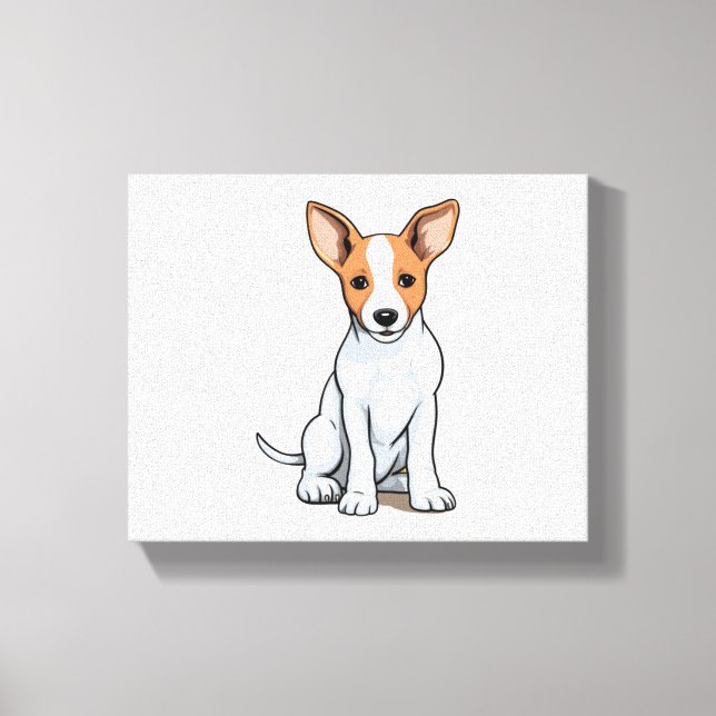 Kawaii Basenji Puppy   Canvas Print (Front)