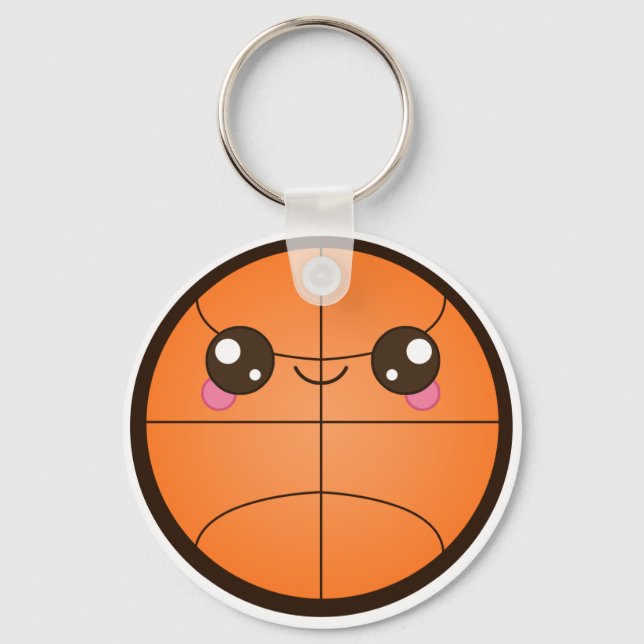 Kawaii Basketball Key Ring (Front)