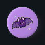 Kawaii Bat 6 Cm Round Badge<br><div class="desc">Who could be afraid of this cute little guy?</div>