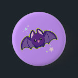 Kawaii Bat 6 Cm Round Badge<br><div class="desc">Who could be afraid of this cute little guy?</div>